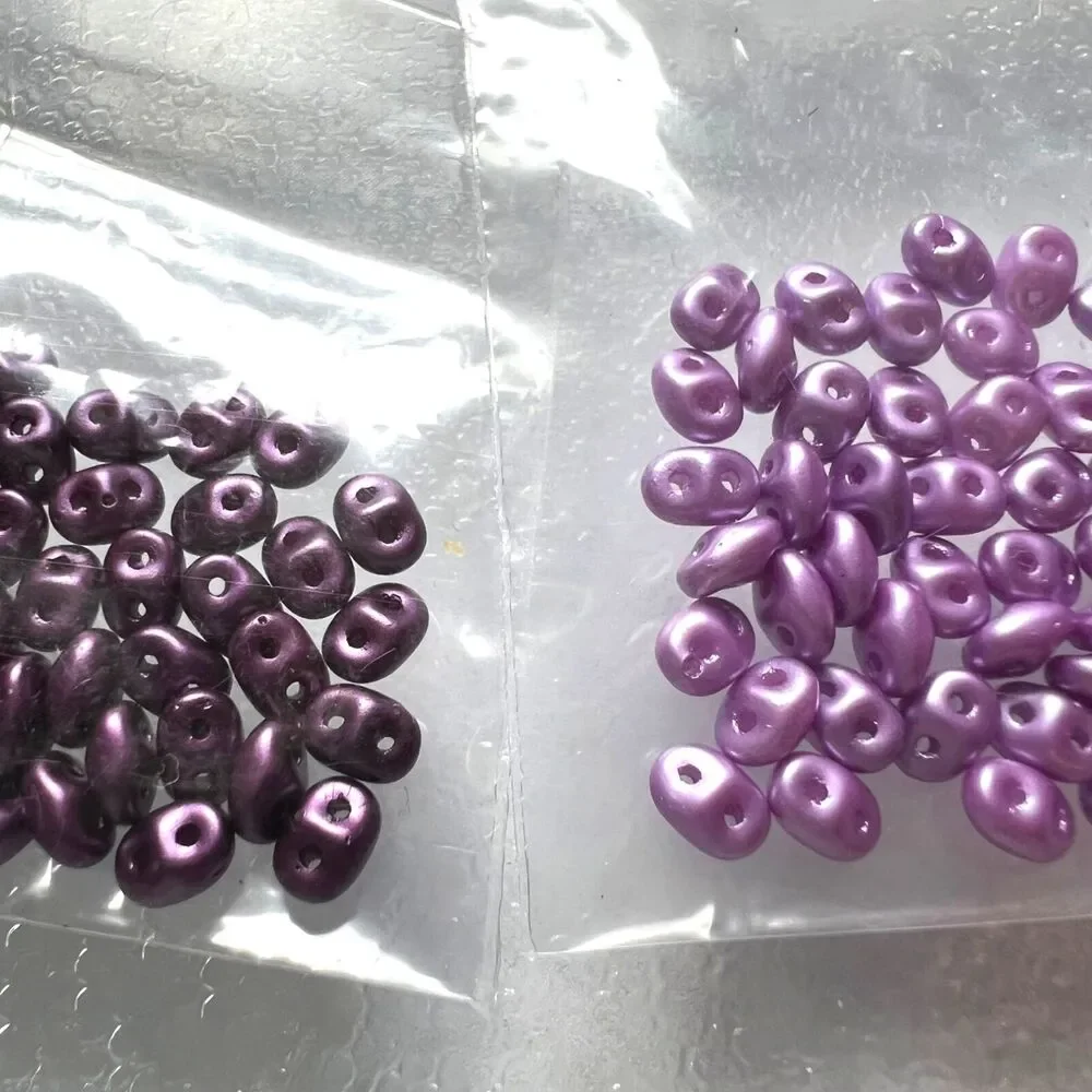 Red Panda Beads Beading Jewelry Making Lot Gold Purple